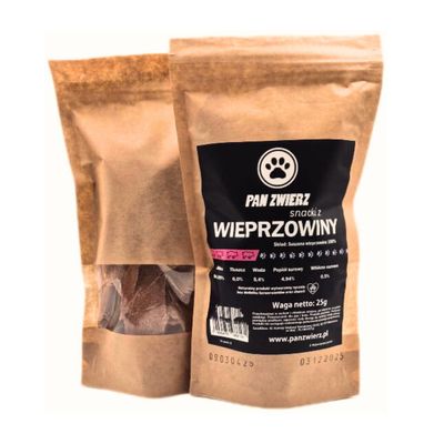 Pan Zwierz naturalne smaczki wieprzowina 25g