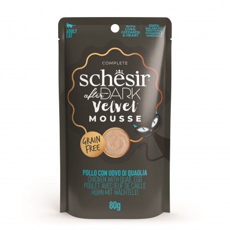Schesir After Dark Velvet Mousse kurczak z jajkami przepiórczymi 80 g