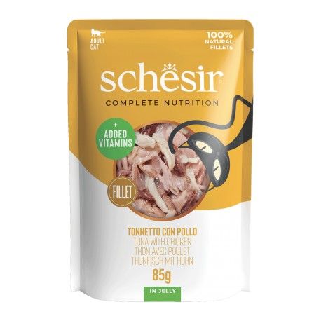 Schesir CB tuńczyk z kurczakiem w galarecie 85 g