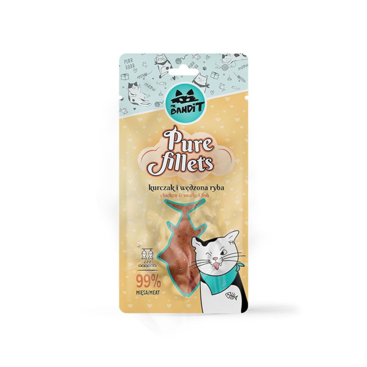 Mr. Bandit pure fillets filet dla kota kurczak i wędzona ryba