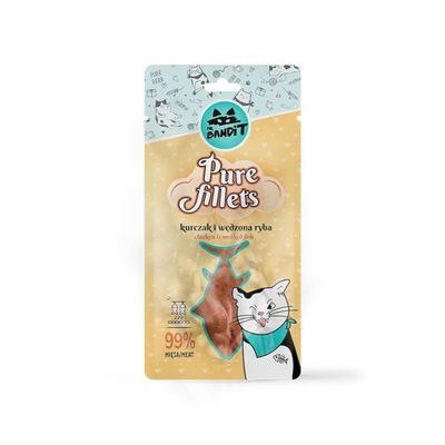 Mr. Bandit pure fillets filet dla kota kurczak i wędzona ryba