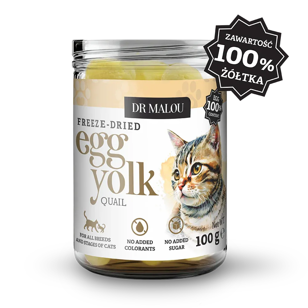 Dr Malou liofilizowane żółtka przepiórcze