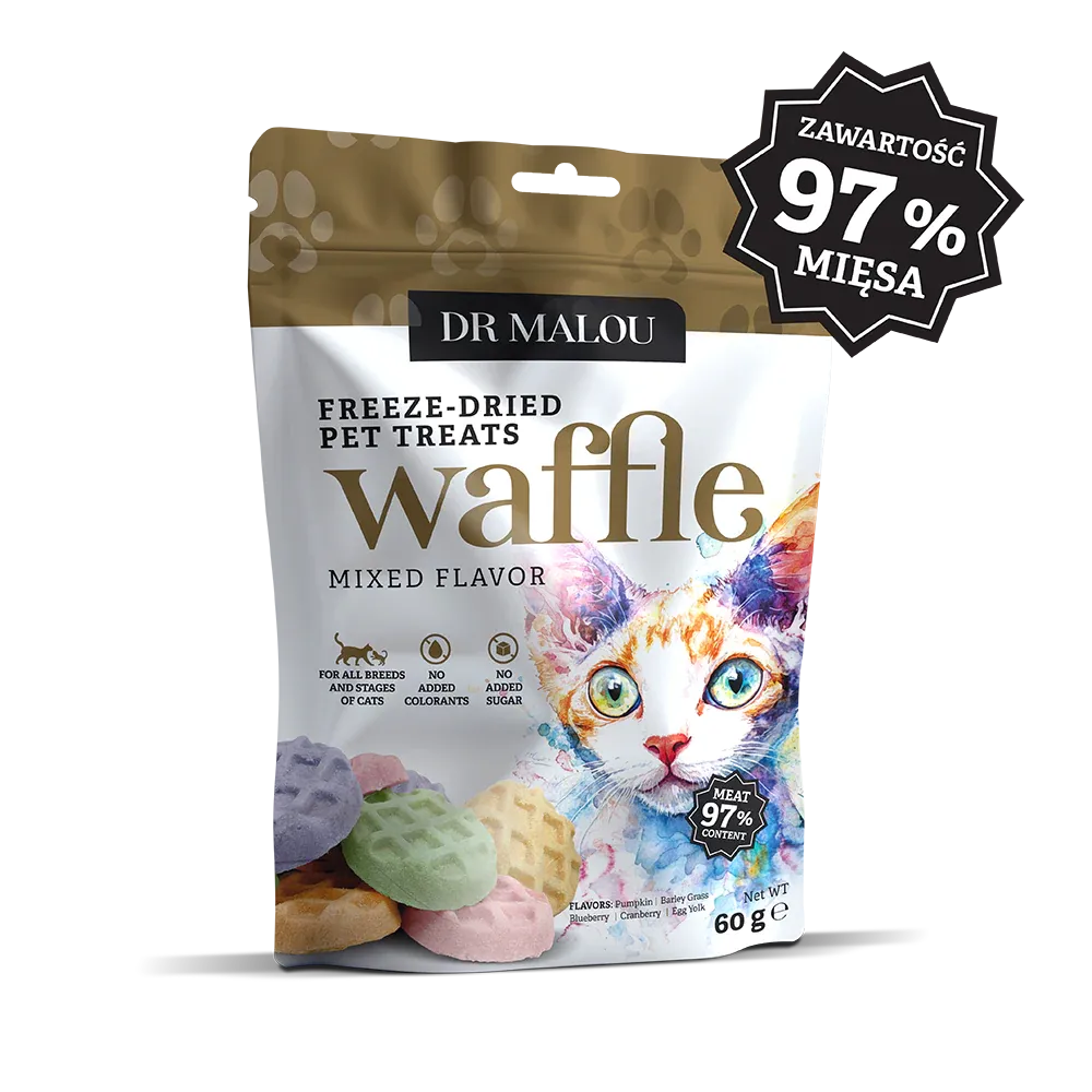 Dr Malou liofilizowane "wafle" mix smaków