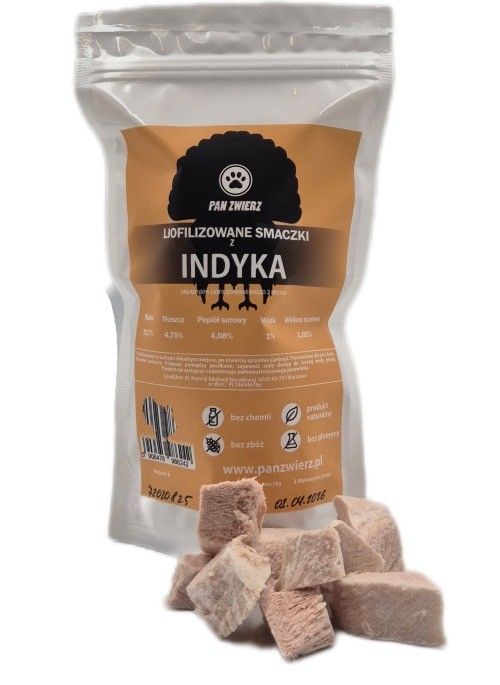 Pan Zwierz smakołyki liofilizowane - indyk 70g