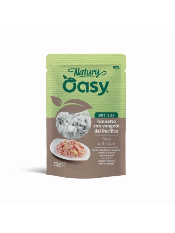 Oasy Natury tuńczyk z małżami w galaretce 70g