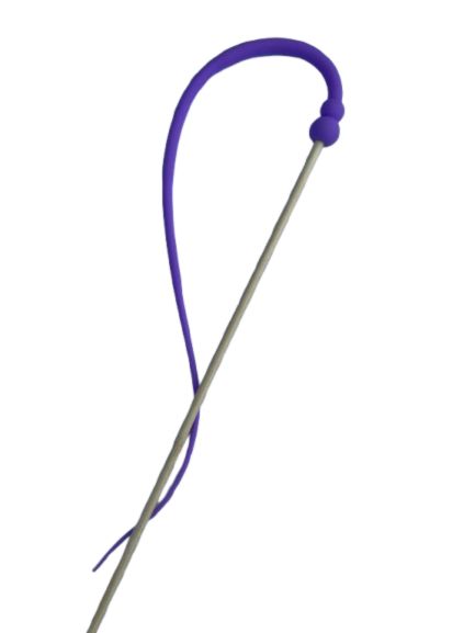 Wędka silikonowa - ogonek fioletowy