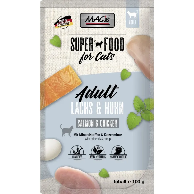 Mac's superfood łosoś i drób 100g