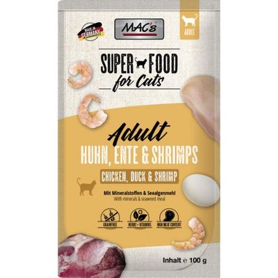 Mac's superfood kurczak, kaczka i krewetki 100g