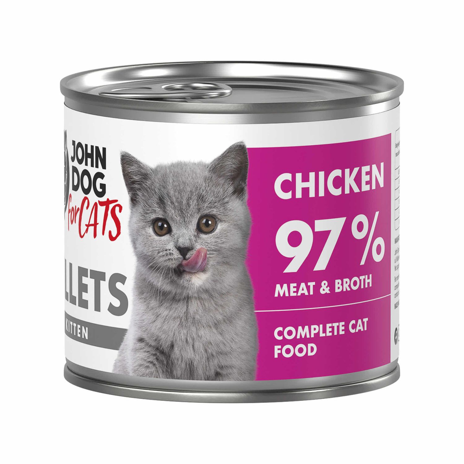 John Dog for cats fillets kitten kurczak 140g