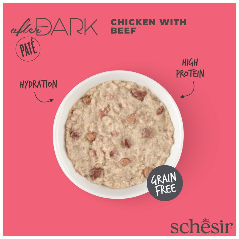 Schesir After Dark pasztet z kurczaka z wołowiną, 80 g