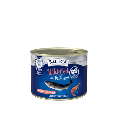 Baltica excellent - karma mokra dorsz z krylem i krewetkami 185g