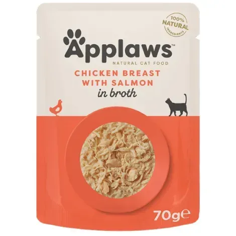 Applaws saszetka dla kota kurczak z łososiem w rosole 70g