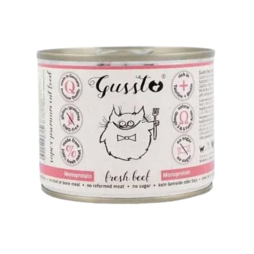 Gussto Fresh Beef karma mokra wołowina 200g