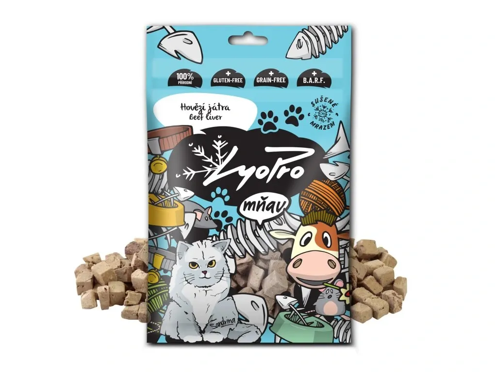 LyoPro smakołyki liofilizowane wątróbki wołowe