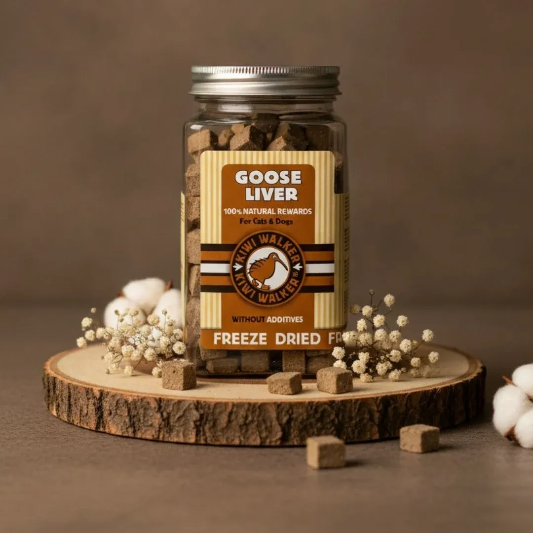 Kiwi Walker przysmaki liofilizowane wątróbki gęsie 120g