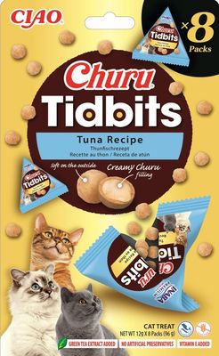 Inaba Churu TIDBITS przysmak z kremowym nadzieniem tuńczyk 8x12g