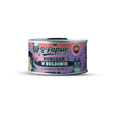 Łapsie for cat – filet z kurczaka w bulionie 80g