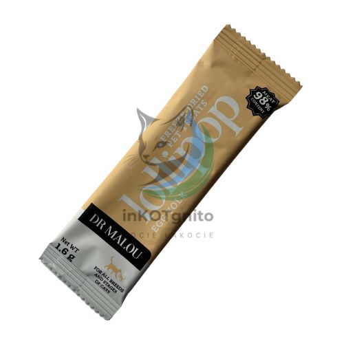 Dr Malou liofilizowany lizak: kurczak z żółtkiem