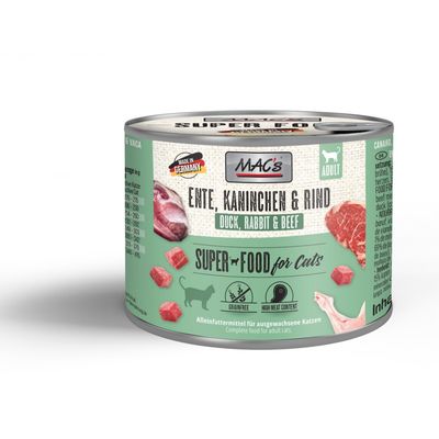 Mac's Superfood kaczka, wołowina, królik 200g