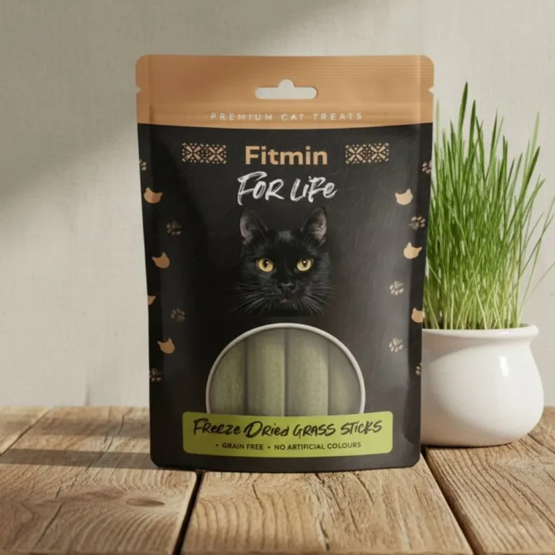Fitmin for life przysmak liofilizowany patyczki z kurczakiem i trawą jęczmienną 30g