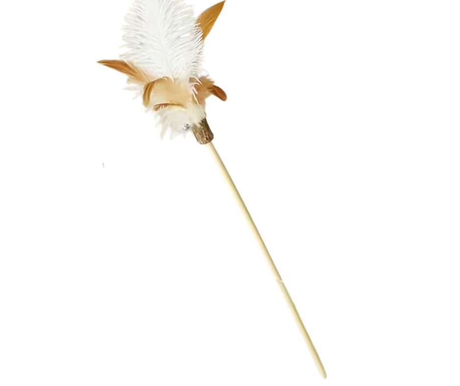 Wędka ze strusimi piórami i dzwoneczkiem - LIGHT