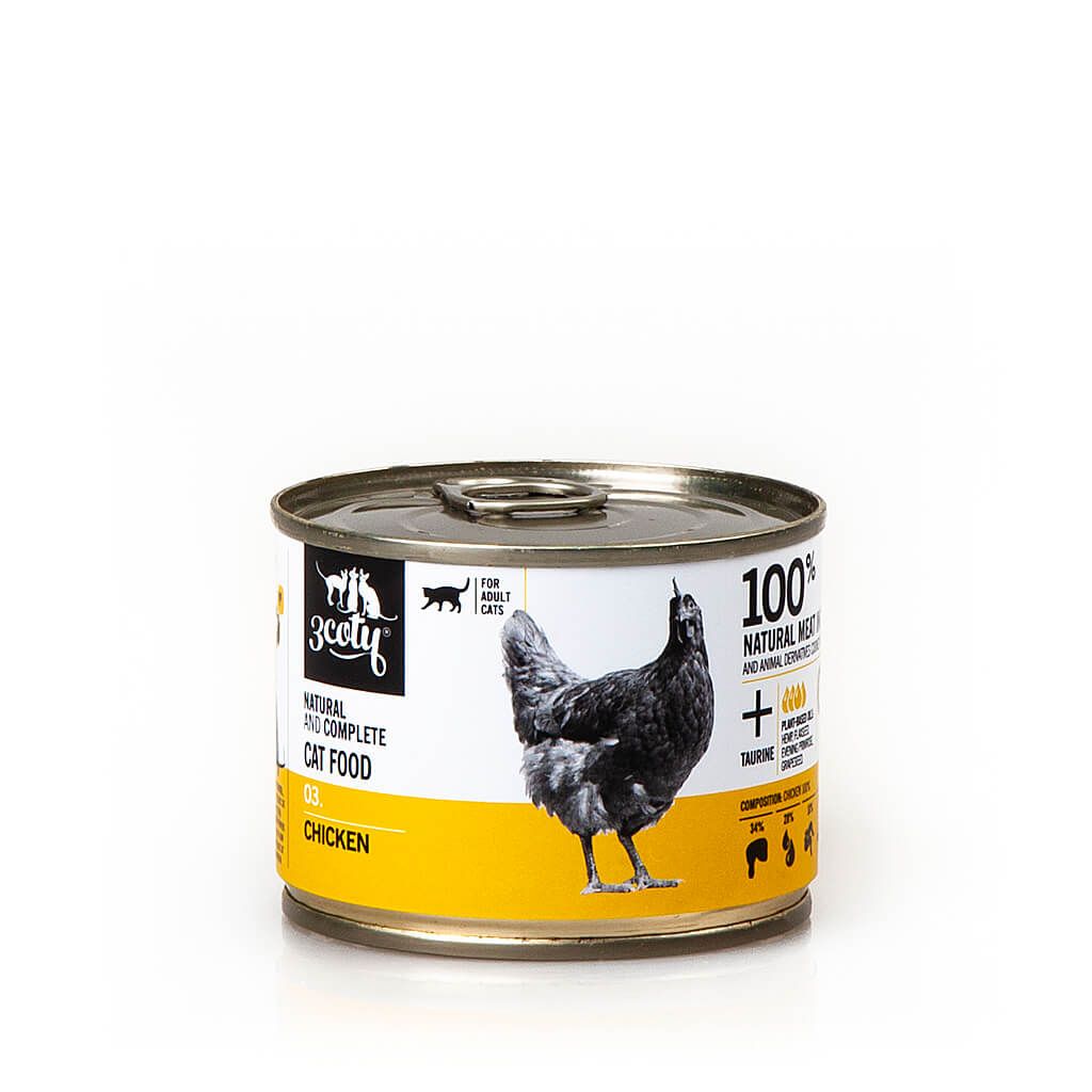 3Coty 03. karma monobiałkowa kurczak 180g