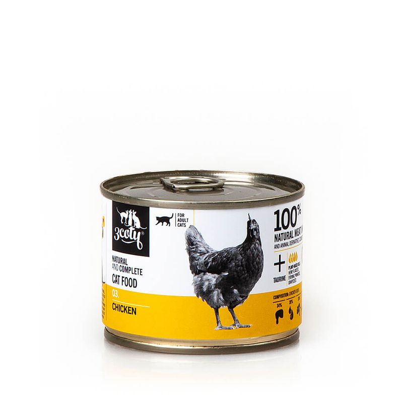 3Coty 03. karma monobiałkowa kurczak 180g