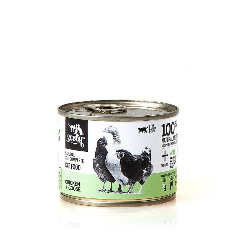 3Coty 19. karma szarpany kurczak z gęsimi sercami 180g