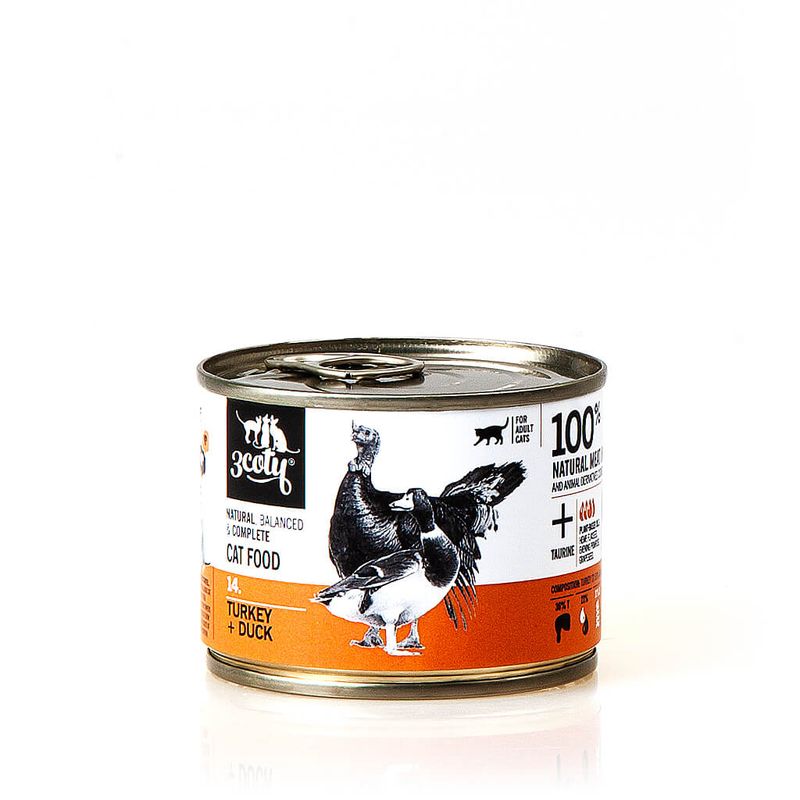 3Coty 14. karma indyk z kaczką 180g