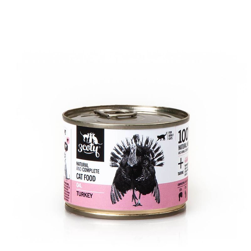 3Coty 04. karma monobiałkowa indyk 180g