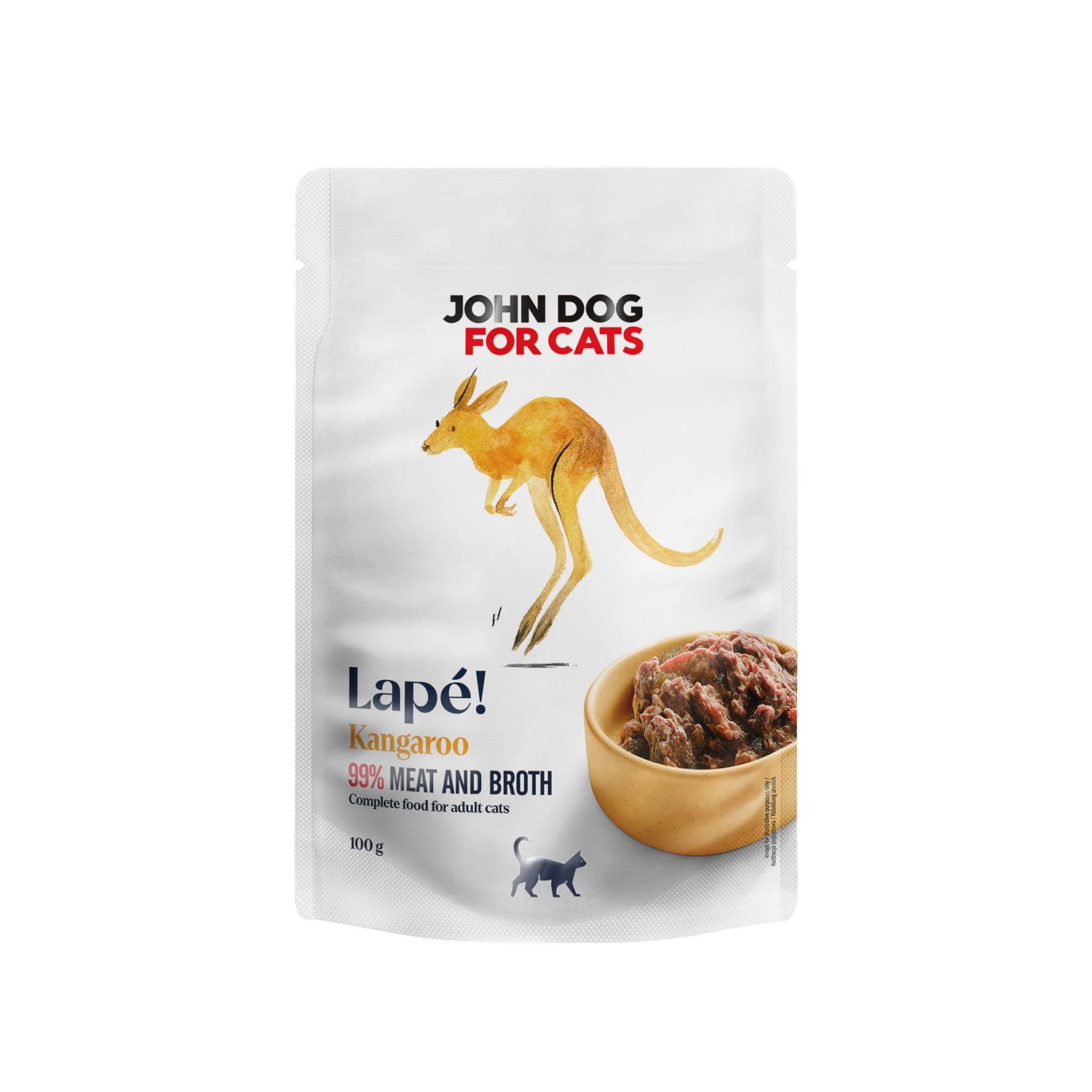 KARMA MOKRA John Dog for Cats LAPÉ kangur 100g