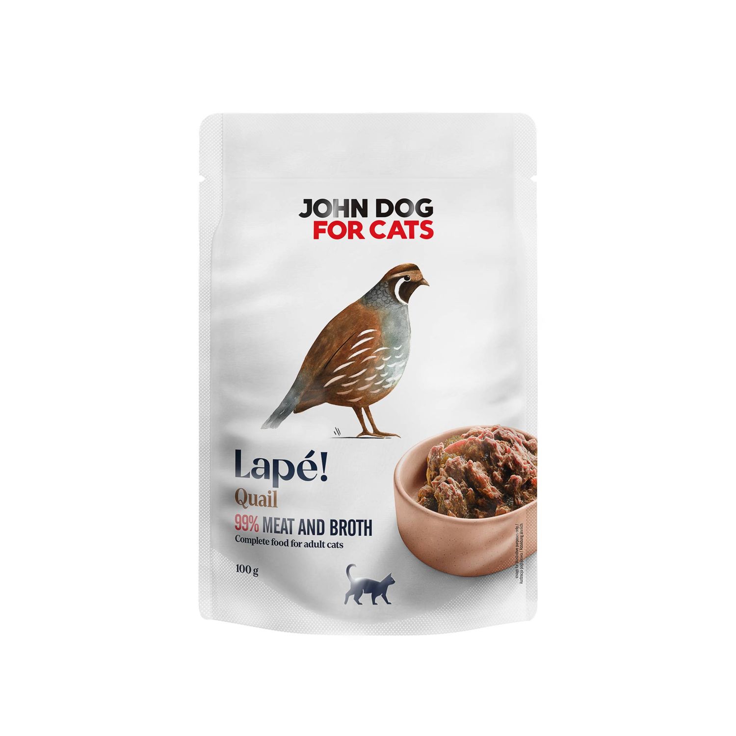 KARMA MOKRA John Dog for Cats LAPÉ przepiórka 100g