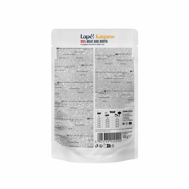 KARMA MOKRA John Dog for Cats LAPÉ konina 100g