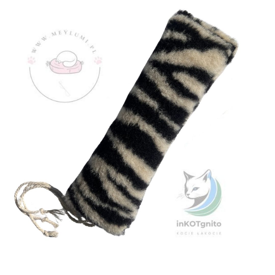 Meylumi kopacz wełniany XXL SAFARI - zebra (waleriana i kocimiętka)