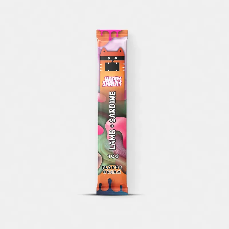 Happy Snacky - przysmak w kremie jagnięcina i sardynka 4x10g