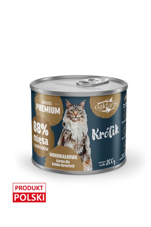 Oakfarm karma mokra królik 200g