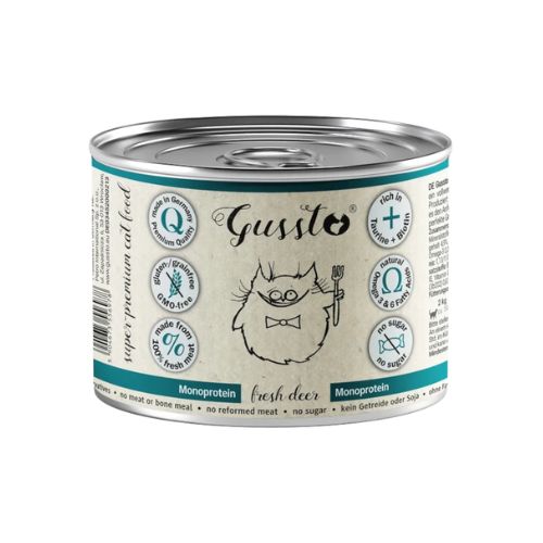 Gussto Fresh Wild Boar karma mokra jeleń 200g