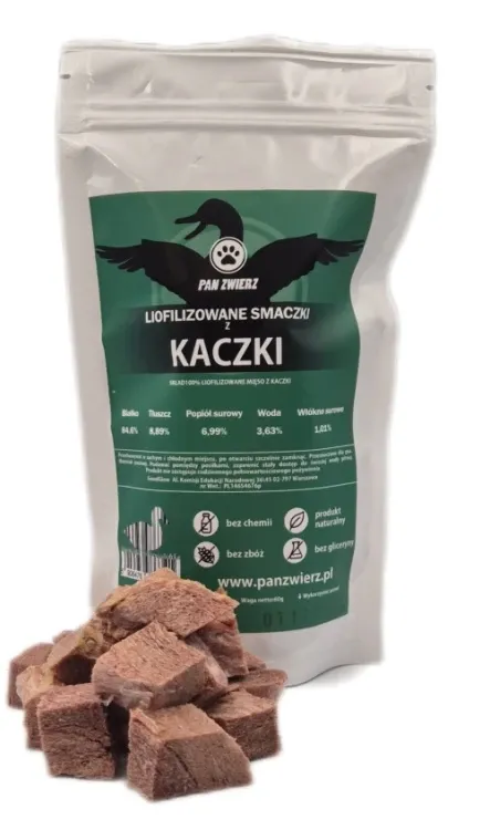 Pan Zwierz smakołyki liofilizowane - kaczka 70g