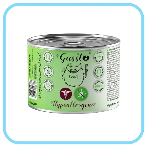 Gussto Hypoallergenic karma mokra weterynaryjna konina 200g