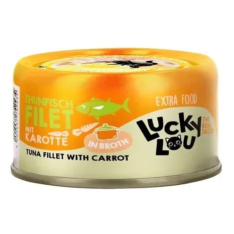 Lucky Lou Extrafood tuńczyk z marchewką w bulionie 70g