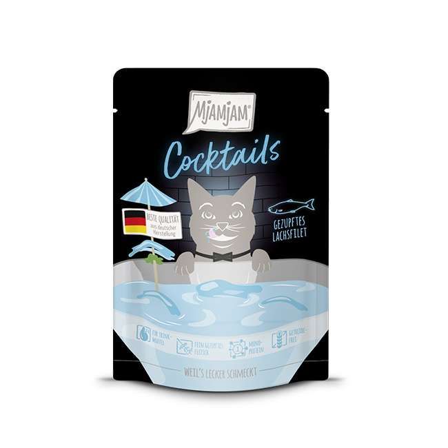 MjAMjAM COCTAILS - zupka dla kota łosoś 40g