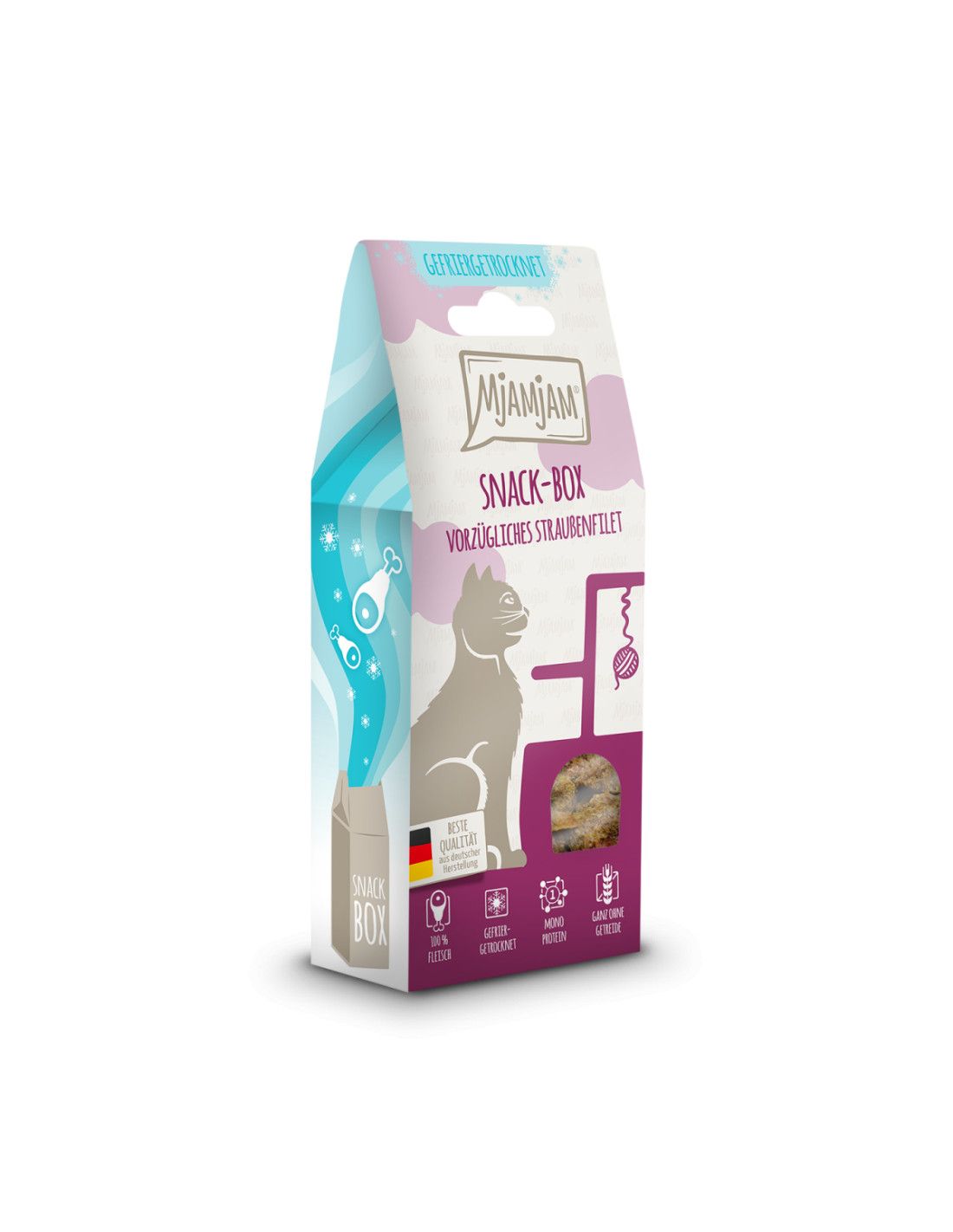 MjAMjAM SNACKBOX - przysmak liofilizowany struś 40g