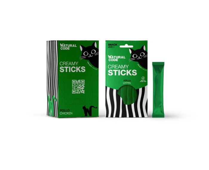 Natural Code Cat Snack Creamy kurczak 4x14g