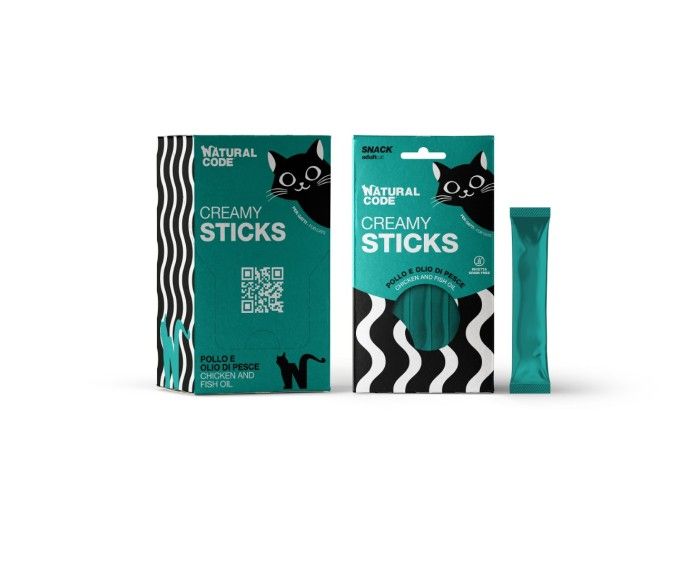 Natural Code Cat Snack Creamy kurczak + tuńczyk 4x14g
