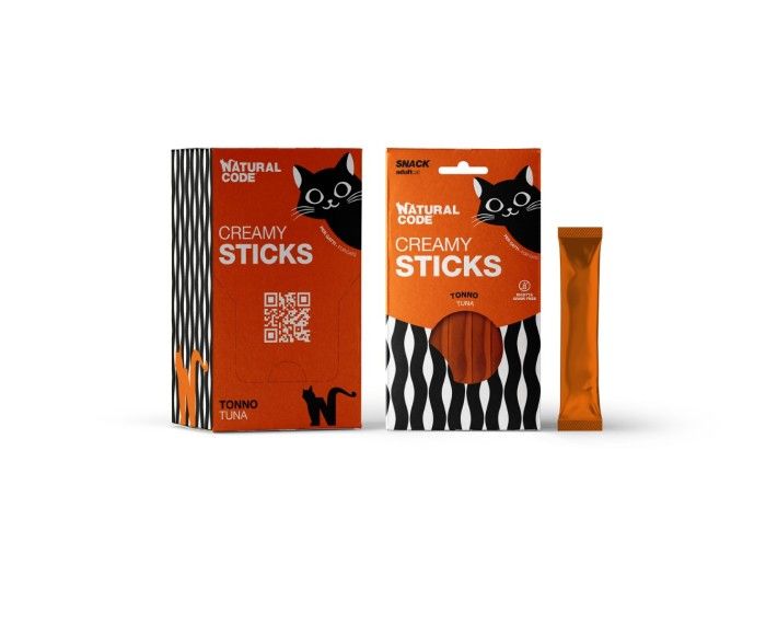 Natural Code Cat Snack Creamy tuńczyk 4x14g
