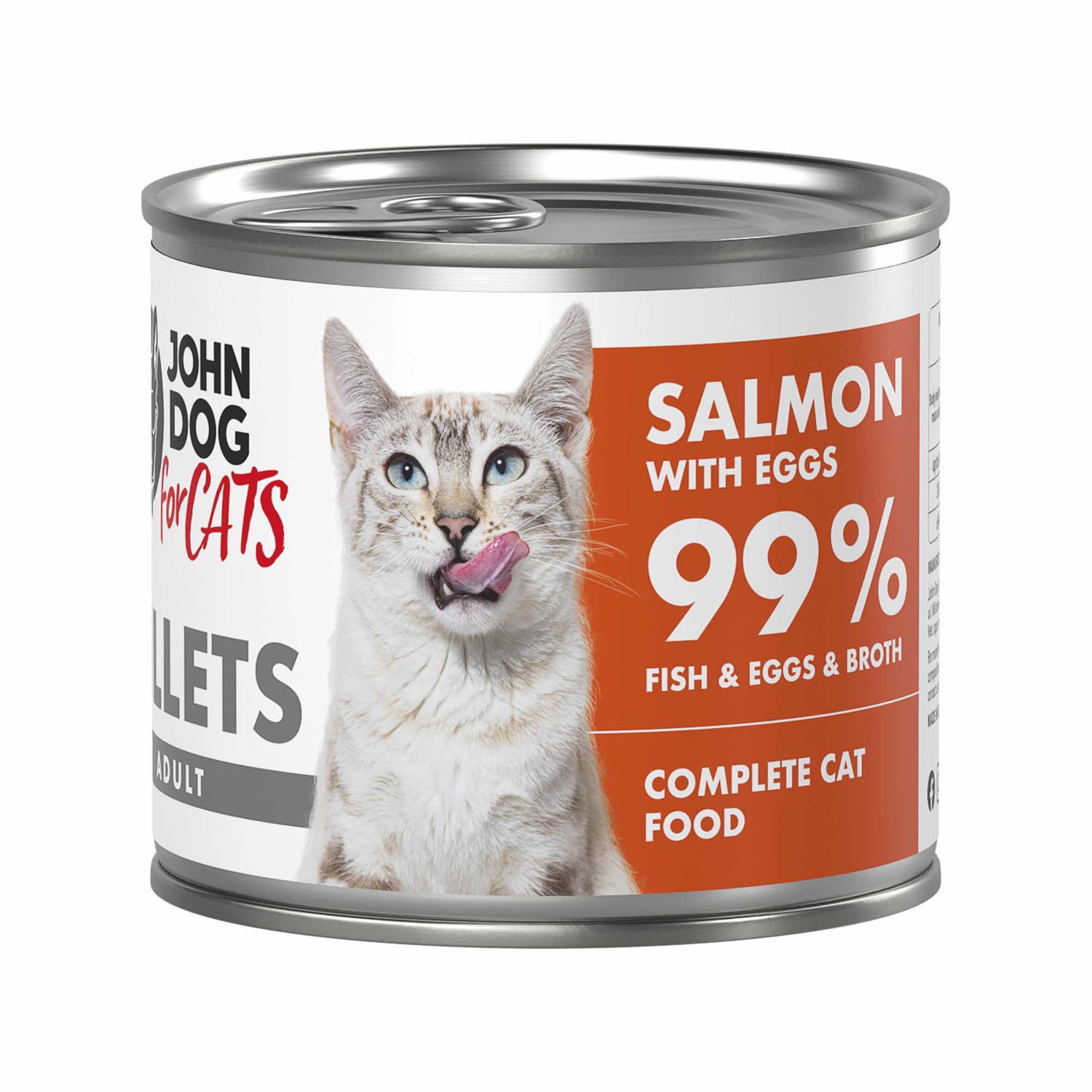 John Dog for cats fillets łosoś z jajkami