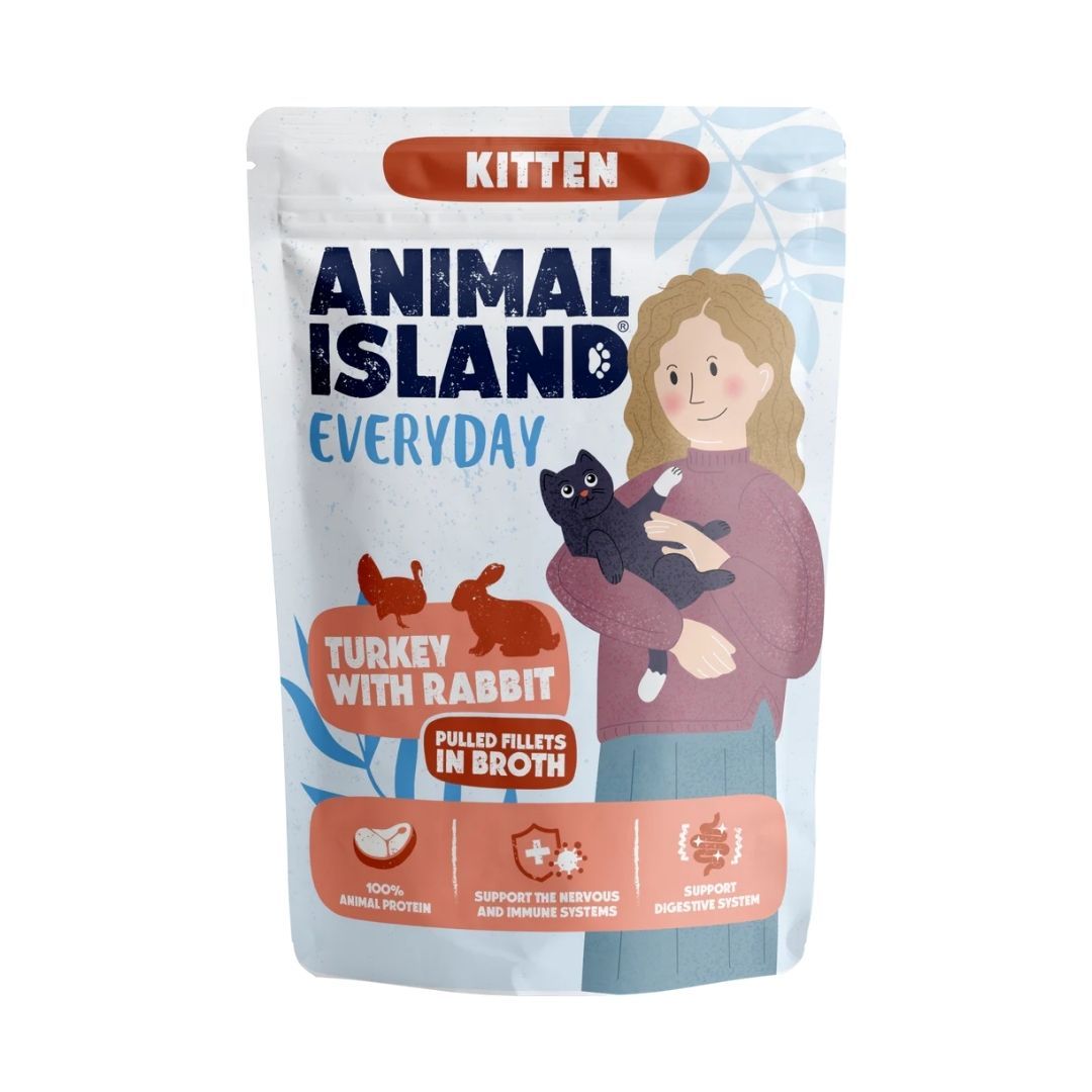 Animal Island kitten indyk z królikiem 85g
