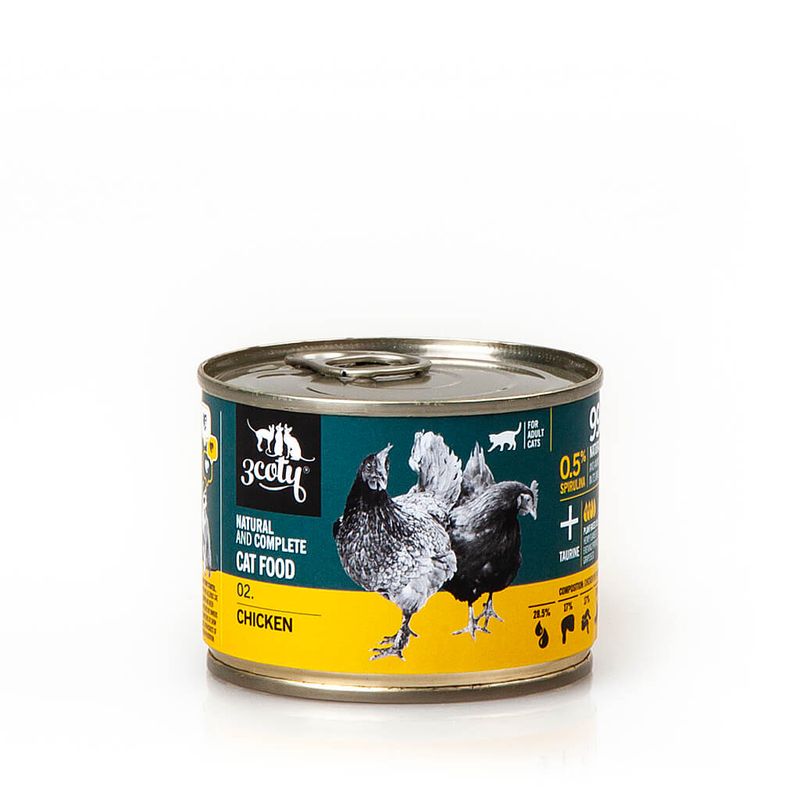 3Coty 02. karma szarpany kurczak ze spiruliną 180g