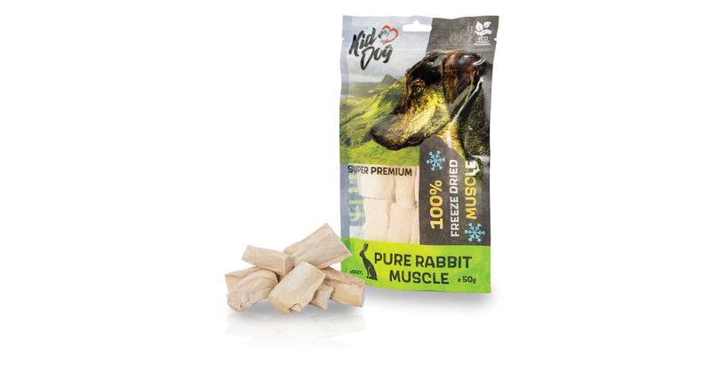 KidDog super premium - liofilizowane mięso królika 50g