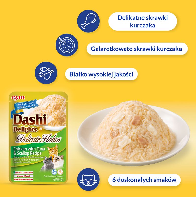 Inaba Dashi Delights Delicate Flakes tuńczyk i łosoś